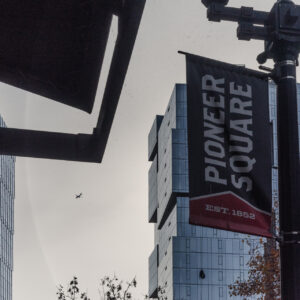 Seattle, États-Unis – Enseigne du quartier de Pioneer Square